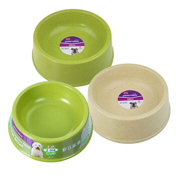 3PK Paws & Claws Bamboo Fibre Pet Bowl 26cm Assorted