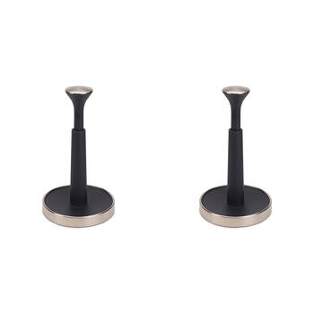 2PK Joseph Joseph Push & Tear Kitchen Roll Holder - Grey