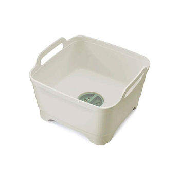 Joseph & Joseph Wash & Drain 31cm Washing Bowl - Light Stone/Sage