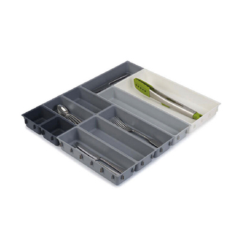 10pc Joseph & Joseph Blox Drawer Spoon/Fork Utensil Organiser Set - Grey