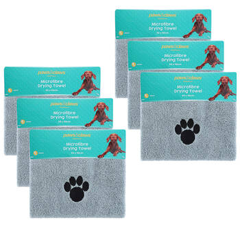 6PK Paws & Claws 60x90cm Microfiber Drying Towel