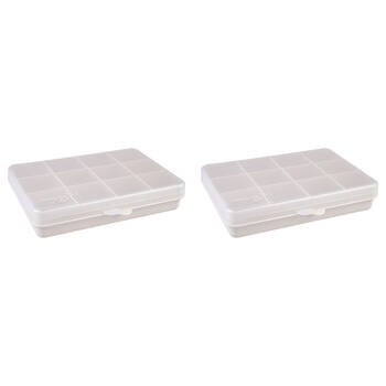 2PK Melii Luxe Snackle Box Food Storage Container w/ 12 Compartments Pink 3y+