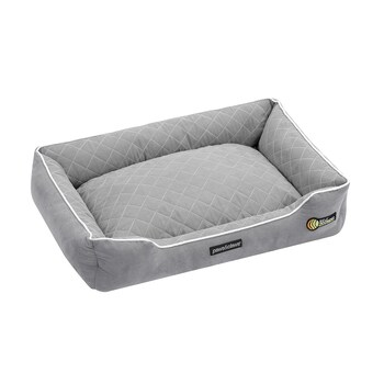 Paws & Claw 70x50cm Self Warming Walled Bed Medium - Grey