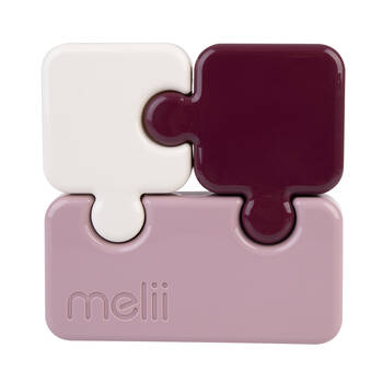 Melii Luxe Childrens Puzzle Food & Snacks Container Lunch Box 850ml Pink