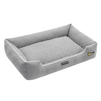 Paws & Claw 90x60cm Self Warming Walled Bed Large - Grey