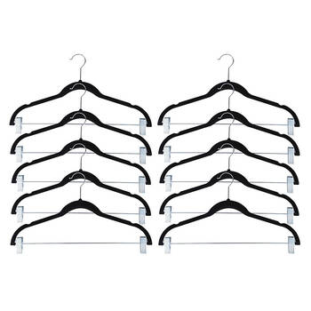 10PK Boxsweden Velvet Hangers w/ Clips