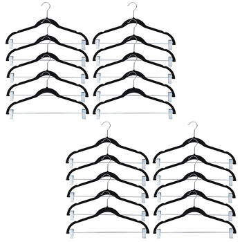 20PK Boxsweden Velvet Hangers w/ Clips