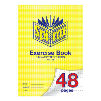 Spirax 70 gsm 14mm Dotted Thirds No.103 Exercise Book