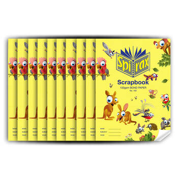 10PK Spirax 150 Scrapbook 64pages 100gsm