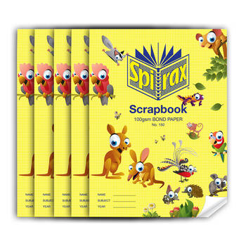 5PK Spirax 150 Scrapbook 64pages 100gsm