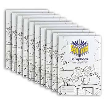 10PK Spirax 100 gsm Scrapbook No.152 Bond Paper