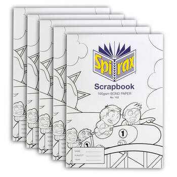 5PK Spirax 100 gsm Scrapbook No.152 Bond Paper