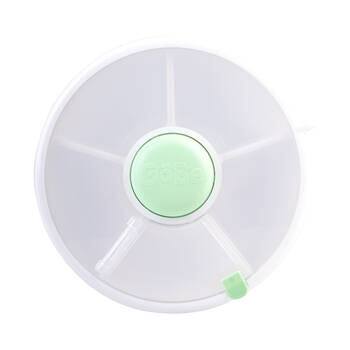 GoBe Original Round Snack Spinner Food Storage Container 16.5cm Green 3y+