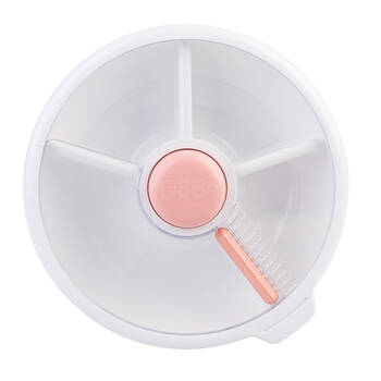 GoBe Large Round Snack Spinner Food Storage Container 21cm Pink 3y+