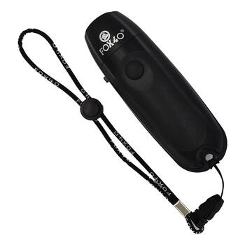 Fox 40 Summit Electronic Whistle w/ Loop Lanyard Black