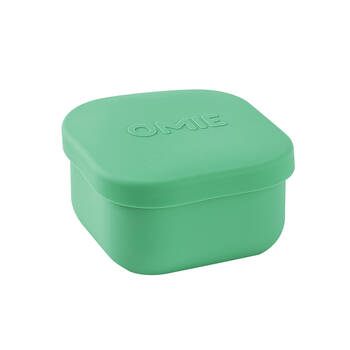 Omie Omiesnack 280ml Silicone Container Lunch Box 5.58x9.65x8.89cm Green