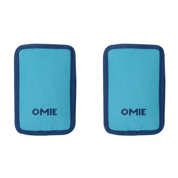 2PK Omie Omiechill Freezable Food Cooler Pouch Ice Pack 15cmx9.9cmx2.5cm Blue