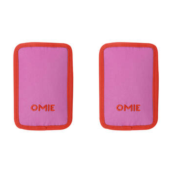 2PK Omie Omiechill Freezable Food Cooler Pouch Ice Pack 15cmx9.9cmx2.5cm Pink