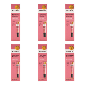 6PK Essano Eye Creme Hydrating Rosehip Facial Skin Care 15ml