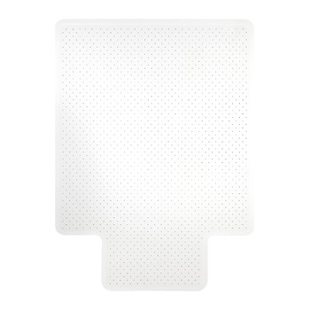Marbig Chairmat Carp Deluxe 90x120cm Keyhole Floor Mat - Clear