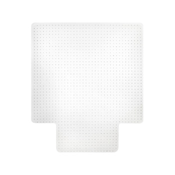 Marbig Chairmat Carp Deluxe 115x134cm Keyhole Floor Mat - Clear