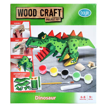 Boyle Wood Craft Project Kit Dinosaur Kids DIY 9y+