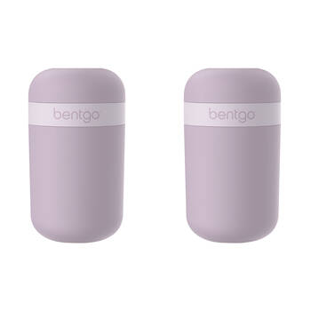2PK Bentgo Dual-Sealing Lightweight Snack Cup Food Container 590ml Orchid