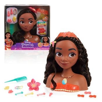 18pc Disney Princess Moana Styling Head 3+