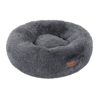 Paws & Claws 70cm x 70cm Large Calming Plush Bed - Grey