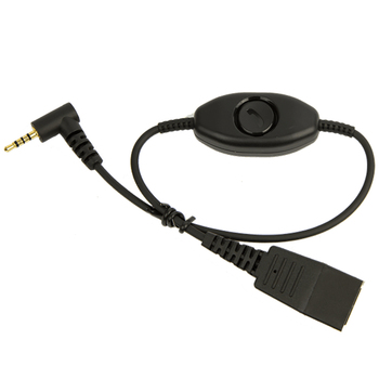 Jabra QD To 2.5mm Straight Cord w/ Push To Talk 0.5m