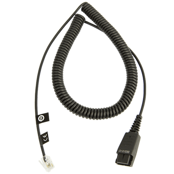 Jabra QD To RJ10 Modular Coiled Cord 2m