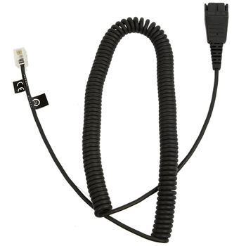 Jabra QD To RJ9 Modular Coiled Cord 2m