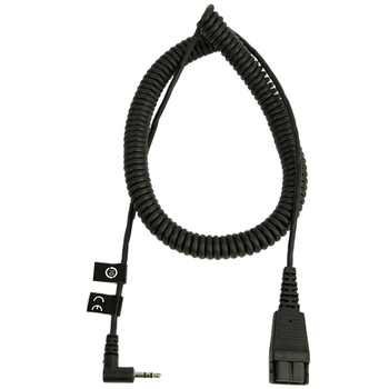 Jabra QD To 2.5mm Coiled Cord 2m