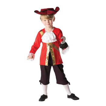 Disney Captain Hook Child Boys Dress Up Costume - Size 7-8 Yrs