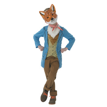 Rubies Mr Fox Deluxe Boys Dress Up Costume - Size S