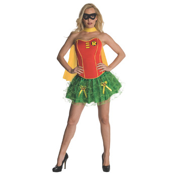 Dc Comics Robin Secret Wishes Corset/Skirt Womens Dress Up Costume - Size Xs