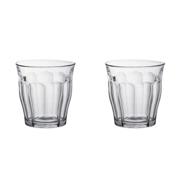 2x 4pc Duralex Picardie 250ml Glass Tumbler Set - Clear