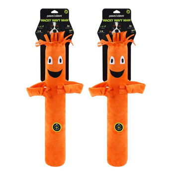 2PK Paws & Claws Wavy Arm Man Plush Orange 54X23X7cm