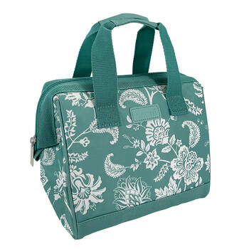 Sachi Style 34 Insulated Leak-Proof Lunch Bag 24x17x22cm Green Paisley