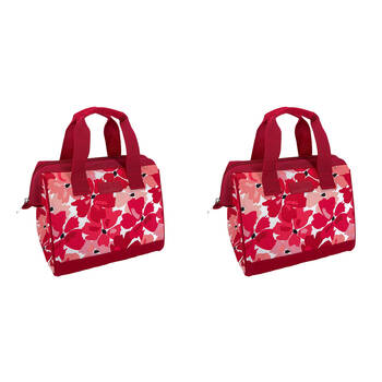 2PK Sachi Style 34 Insulated Leak-Proof Lunch Bag 24x17x22cm Red Poppies