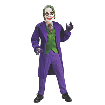 Dc Comics The Joker Deluxe Boys Dress Up Costume - Size M