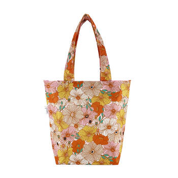 Sachi Insulated Market Tote Grocery Carry Bag 27x15x38cm Retro Floral