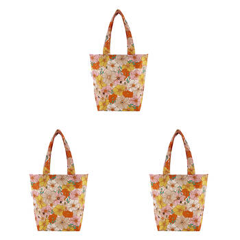 3PK Sachi Insulated Market Tote Grocery Carry Bag 27x15x38cm Retro Floral