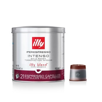 21pc Illy Intenso iperEspresso Coffee Capsules 140g