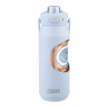 Oasis Ceramic Stainless Steel Insulated Capri Drink Bottle 750ml Periwinkle