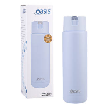 Oasis Ceramic Lined Stainless Steel Insulated Moda Drink Bottle 700ml Periwinkle