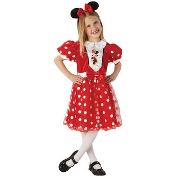 Disney Minnie Mouse Red Glitz Girls Dress Up Costume - Size 4-6 Yrs