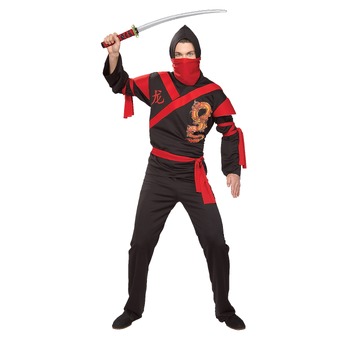 Rubies Dragon Ninja Kung Fu Warrior Mens Costume Size STD