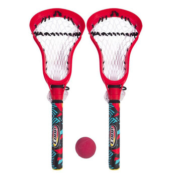2pc Coop Hydro Lacrosse Sticks w/ Ball Red