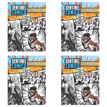 4PK Greater Than Games RPG Sentinels Comics Colouring Book